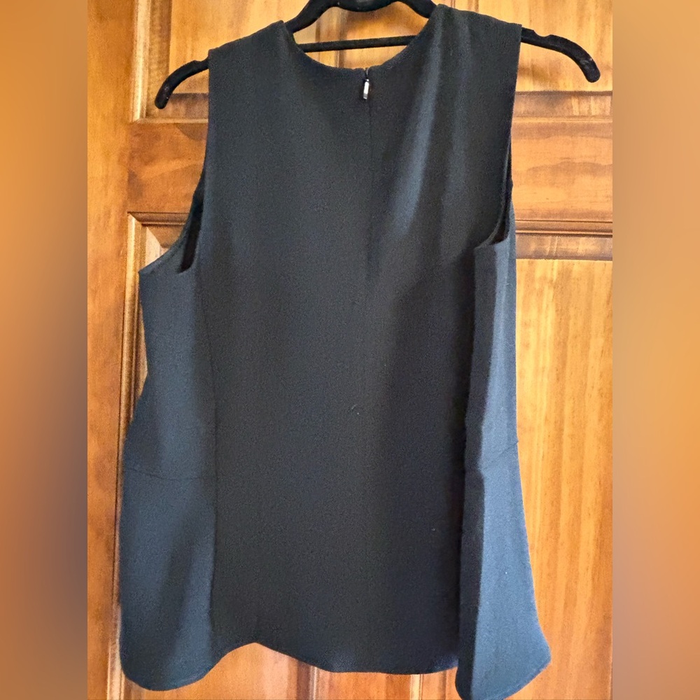 Spanx crepe black peplum tank, large. New with tags - Picture 4 of 6